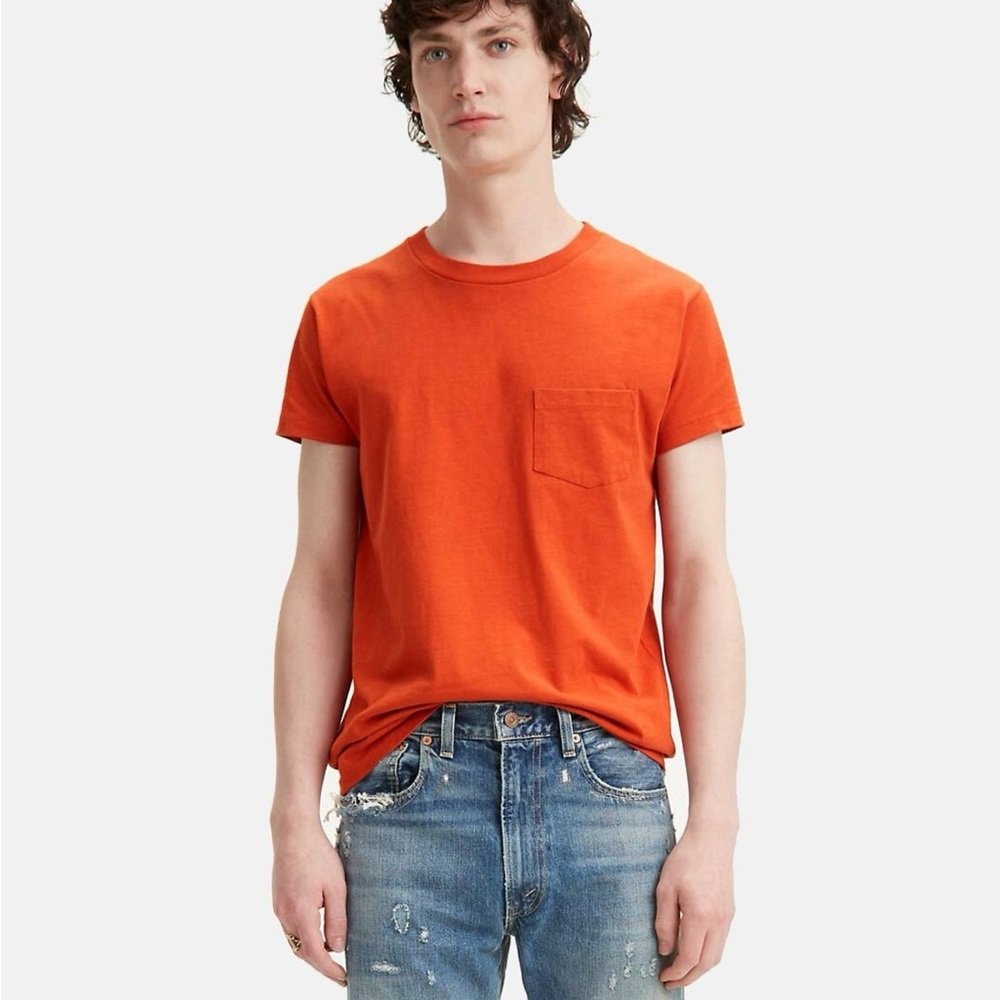 Like New Levis Vintage Clothing Orange 1950s Sportswear T-Shirt